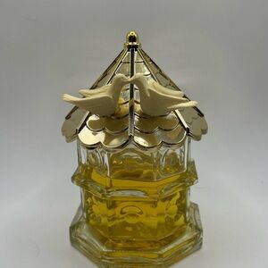 Vintage Avon Dovecote Bird Of Paradise Cologne Bird House Gazebo Love Doves Half